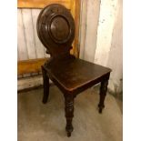 Antique Wylie&Lochead Masonic Chair believed to originate from Turriff Lodge.