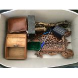 Odd Lot of Figure-Frame and Jewellery Boxes.