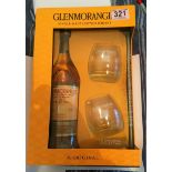 Glenmorangie 10 year old Whisky Boxed Gift-Set.