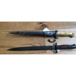 Lot of 2 Antique Bayonets - 16 1/2" and 15 1/2"