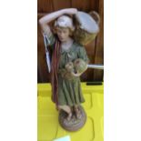 Vintage Royal Dux Figurine 15 1/2" tall.