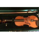 Antique Maggini German Copy Violin with 14 5/16" (364mm) back.