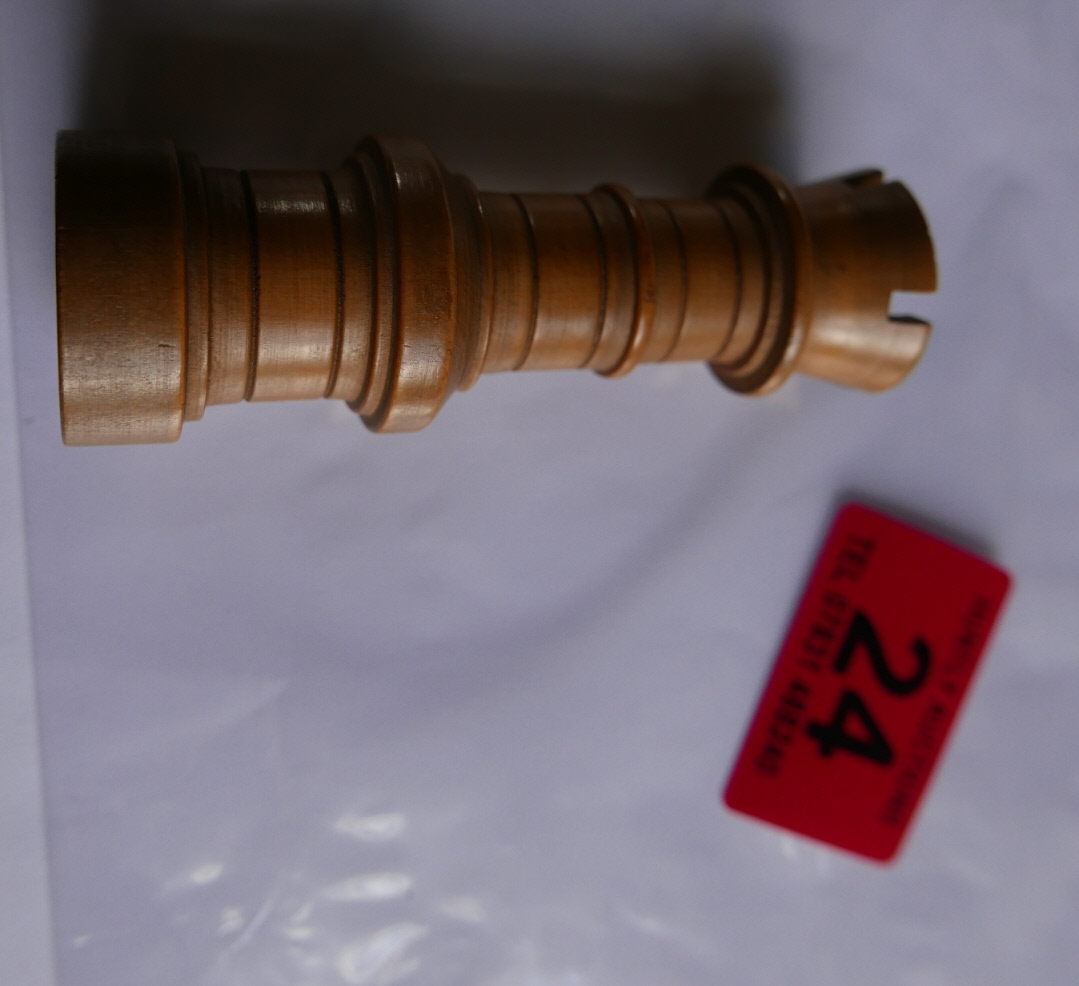 Antique Treen Needle Case in form of Chess Piece. - Image 3 of 4