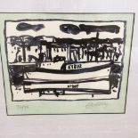 John Bellany Helmsdale Wreck 2000 signed six colour screen print - number 34/34