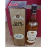 Boxed Bottle of Glen Grant 10 year old Pure Malt Whisky.