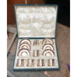 Vintage Boxed Set of Royal Crown Derby Coffee Cans and Saucers.