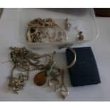 Lot of Silver Chains-Silver Rings etc.