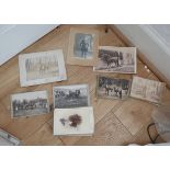 Lot of Antique Cabinet Cards for Farming Scenes-Soldiers-People etc.