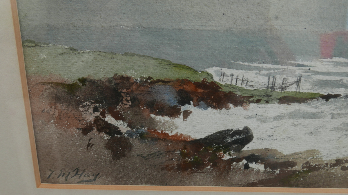 Thomas Majoribanks Hay Coldingham Shore Watercolour-actual watercolour 13" x 9 3/42 - Image 3 of 4