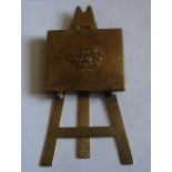 Victorian Avery&Sons Novelty Easel Sewing and Needle Case - 11 1/2" cm x 5 3/4" cm.