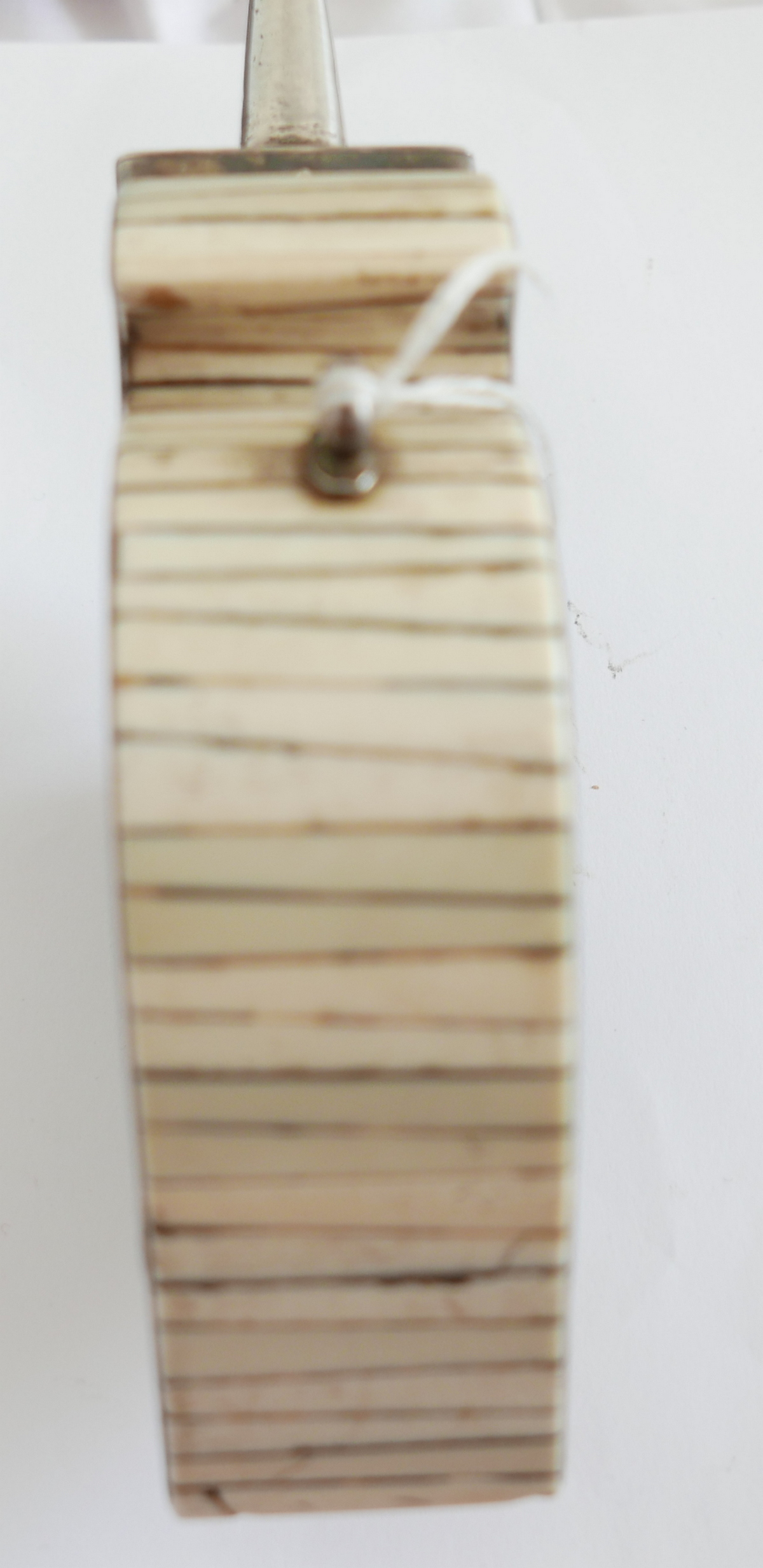 Antique Ivory, Wood and Metal Powder Flask. - Image 3 of 5