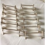 Set of 12 French Boulenger Silver Plated Knife Rests.
