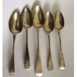 Lot of Scottish Provincial Banff Silver Teaspoons.