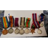 WW1 Pair - North West Frontier-Long Service-Coronation and WW2 Medals to A&S.H.