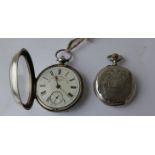 Lot of 2 Vintage Silver Pocket Watches.