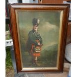 Vintage Framed The Dewars White Label Whisky Advertising Print of theThe Mcnab by Raeburn- 24x16"