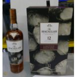 Boxed Lt Edition Macallan 12 year old Whisky Set.