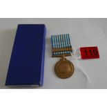 Vintage Boxed Korea Medal.