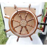 Vintage Fishing Boat Wheel - 31 1/2" diameter.