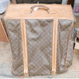 Vintage Louis Vuitton Garment Wardrobe Bag - 51" x 22" open with 0912 VX Code.