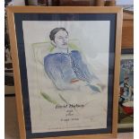 David Hockney Framed and physically signed Studio Poster Lithograph - numbered 47/450