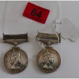 Pair of RAF General Service Medals with Brunei and Borneo Bars impressed: FLT. LT. N.S.TAYLOR. RAF.