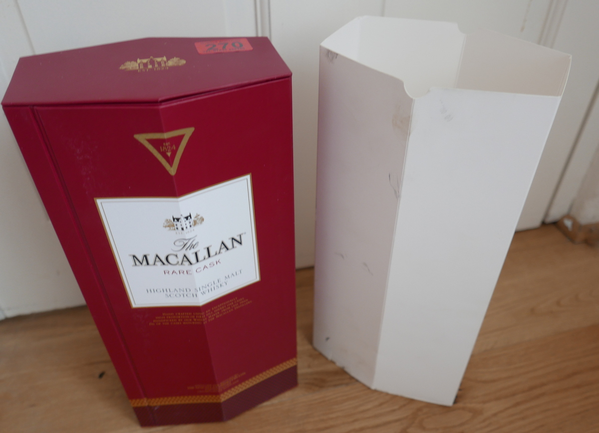 Boxed Bottle of Macallan Rare Cask Single Malt Whisky.