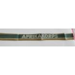 Afrika Corps Tag - 11 1/2" long.