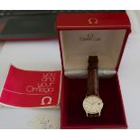 Boxed 9 karat Gold Omega Automatic Watch with 1012 movement - non runner.