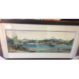 Vintage Framed Frank H Mason Nautical Watercolour - actual watercolour 21 /12" x 8"
