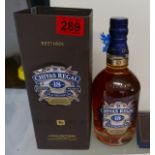 Boxed Bottle of Chivas Regal 18 year old Whisky.