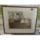 Russell Flint "Mirror of the Ballet" signed in pencil Artist's Proof - actual proof 19 1/2"x15 3/4"