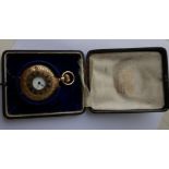 Antique Cased 18 karat Gold Watch - total weight of watch 66.4 grams - case 43mm diameter.