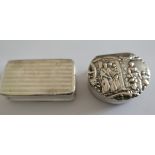 Pair of Silver Snuff Boxes.