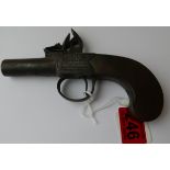 Antique Playfair Pistol - 6 1/2" long.