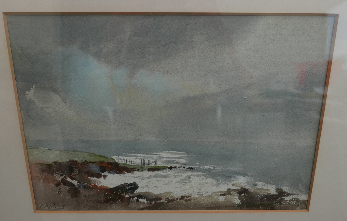 Thomas Majoribanks Hay Coldingham Shore Watercolour-actual watercolour 13" x 9 3/42 - Image 2 of 4
