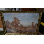 Don Vaughan Gilt Framed Print - 37" x25".