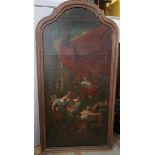Large Historical Antique Oil Painting approx 88 x 48".