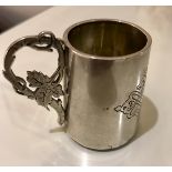 Antique Russian Silver Cup - 4.5cm tall.