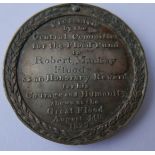 Great Flood of Moray 1829 Medal awarded by the Flood Fund to a Robert Mackay-Floods