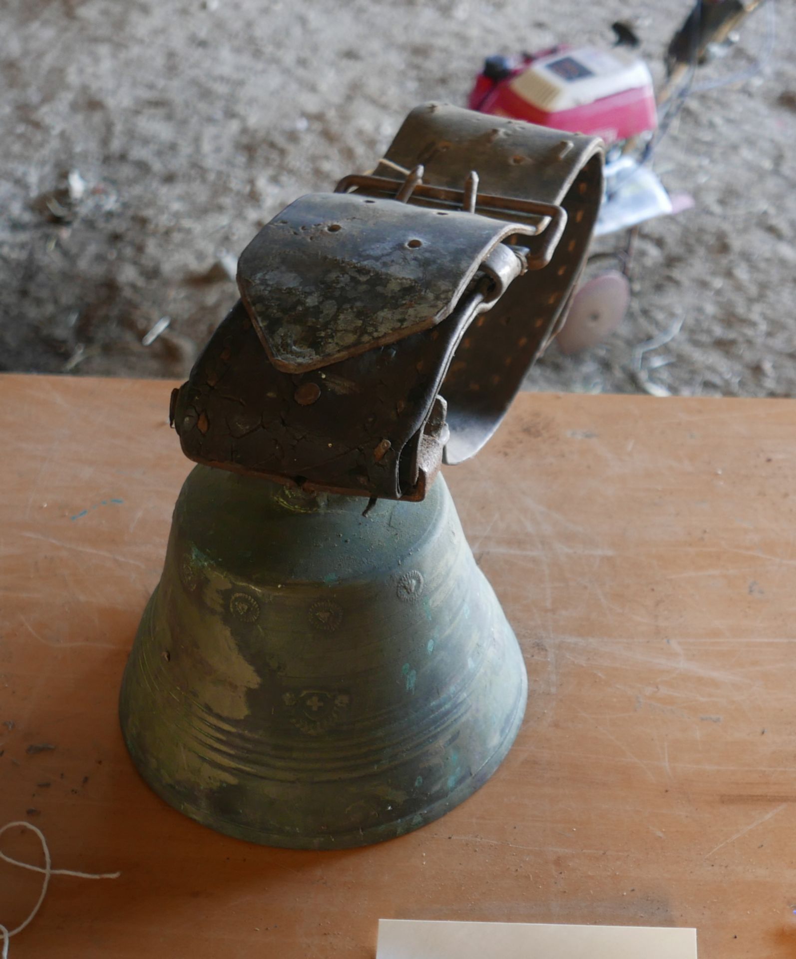 Large Antique Swiss Cow Bell.