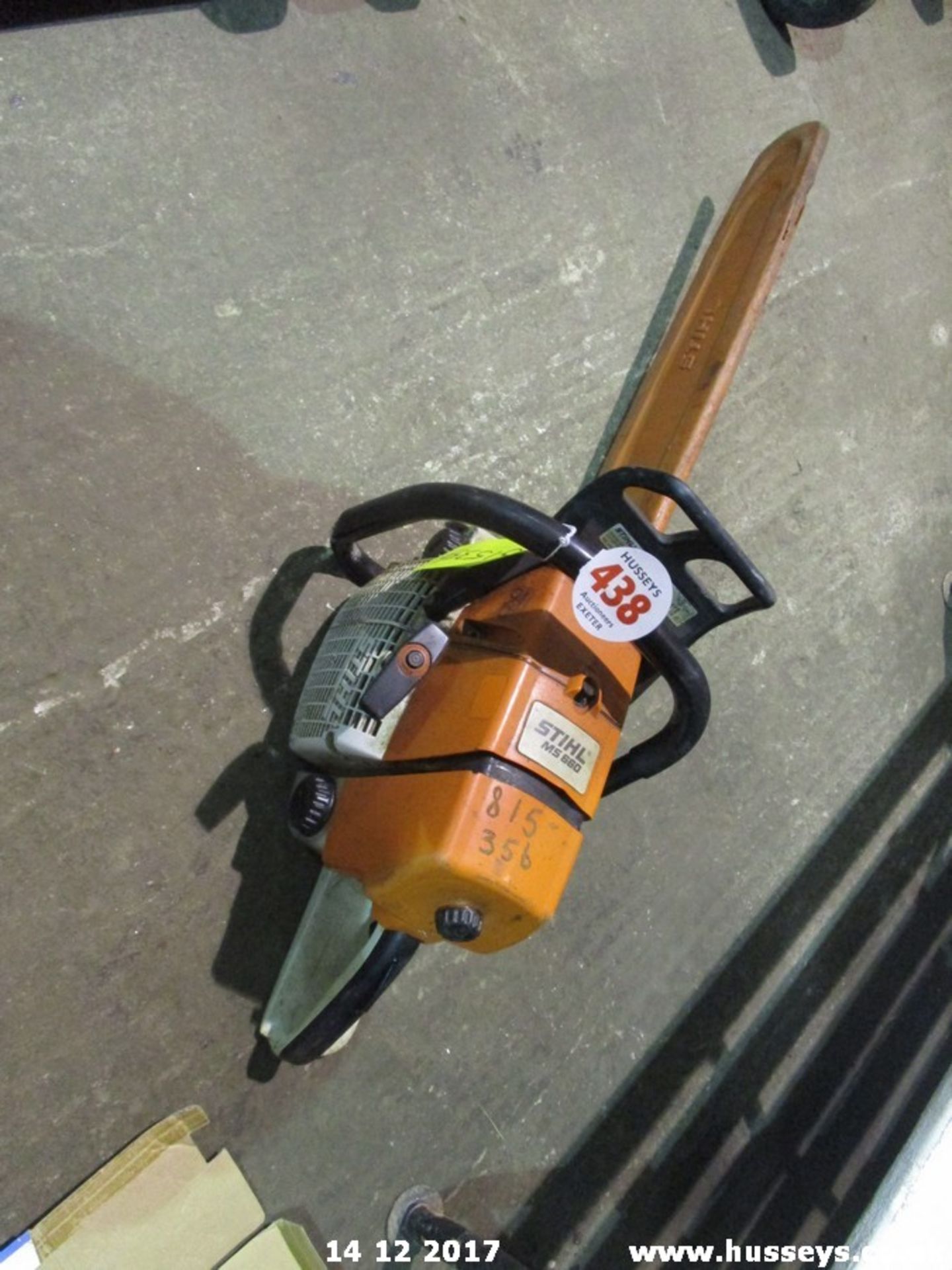 STIHL MS660 CHAINSAW 815356