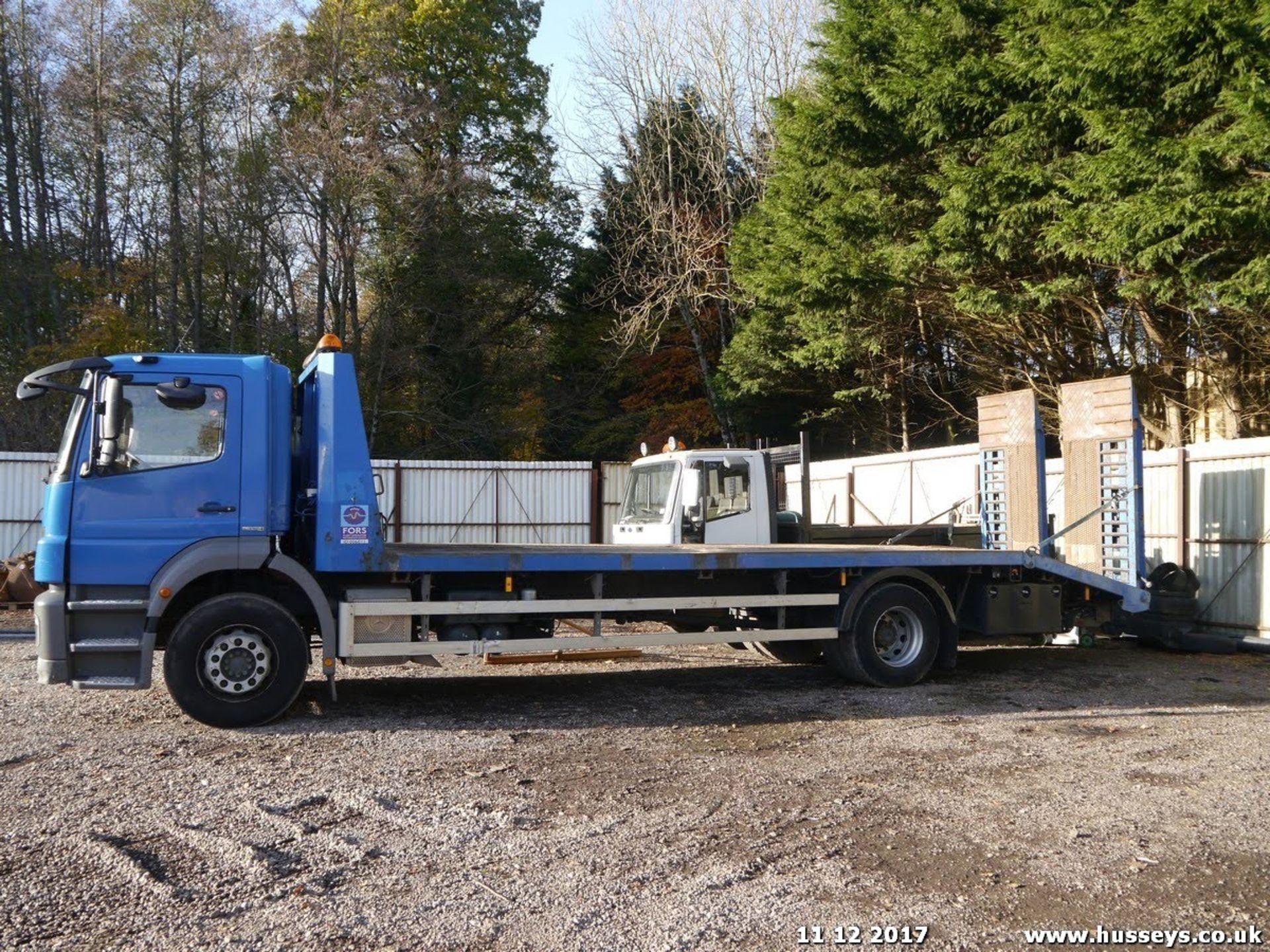 WX08KSU Mercedes Axor Blue Tec 4 Beavertail Plant Lorry c/w Winch (Blue) MOT31/05/2018 555,833KMS - Bild 3 aus 3