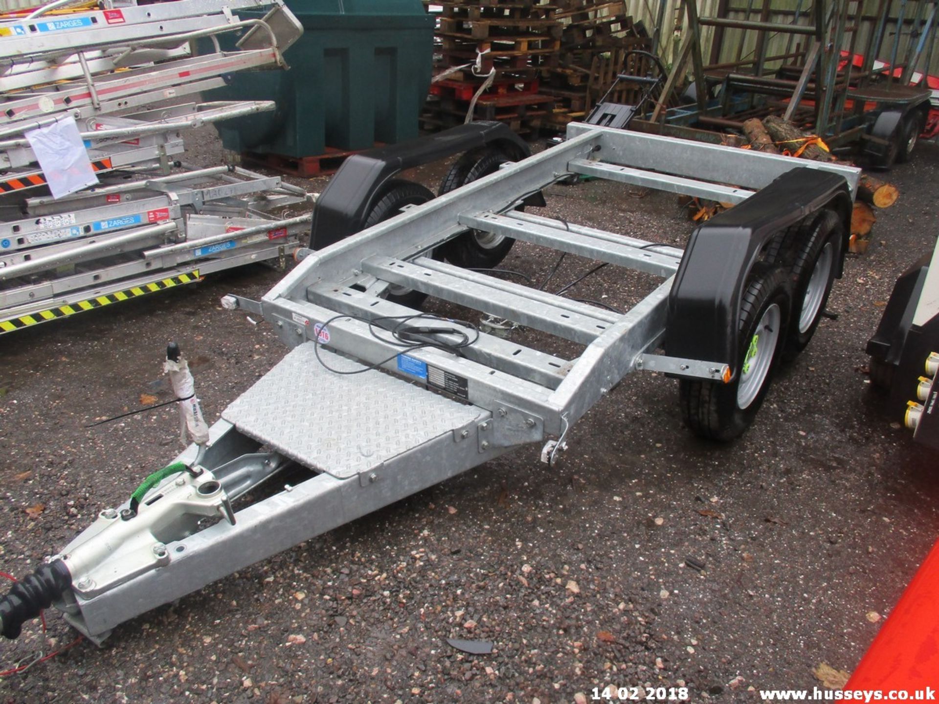 WESTERN 4'X8' TWIN AXLE TRAILER CHASSIS - Image 3 of 3