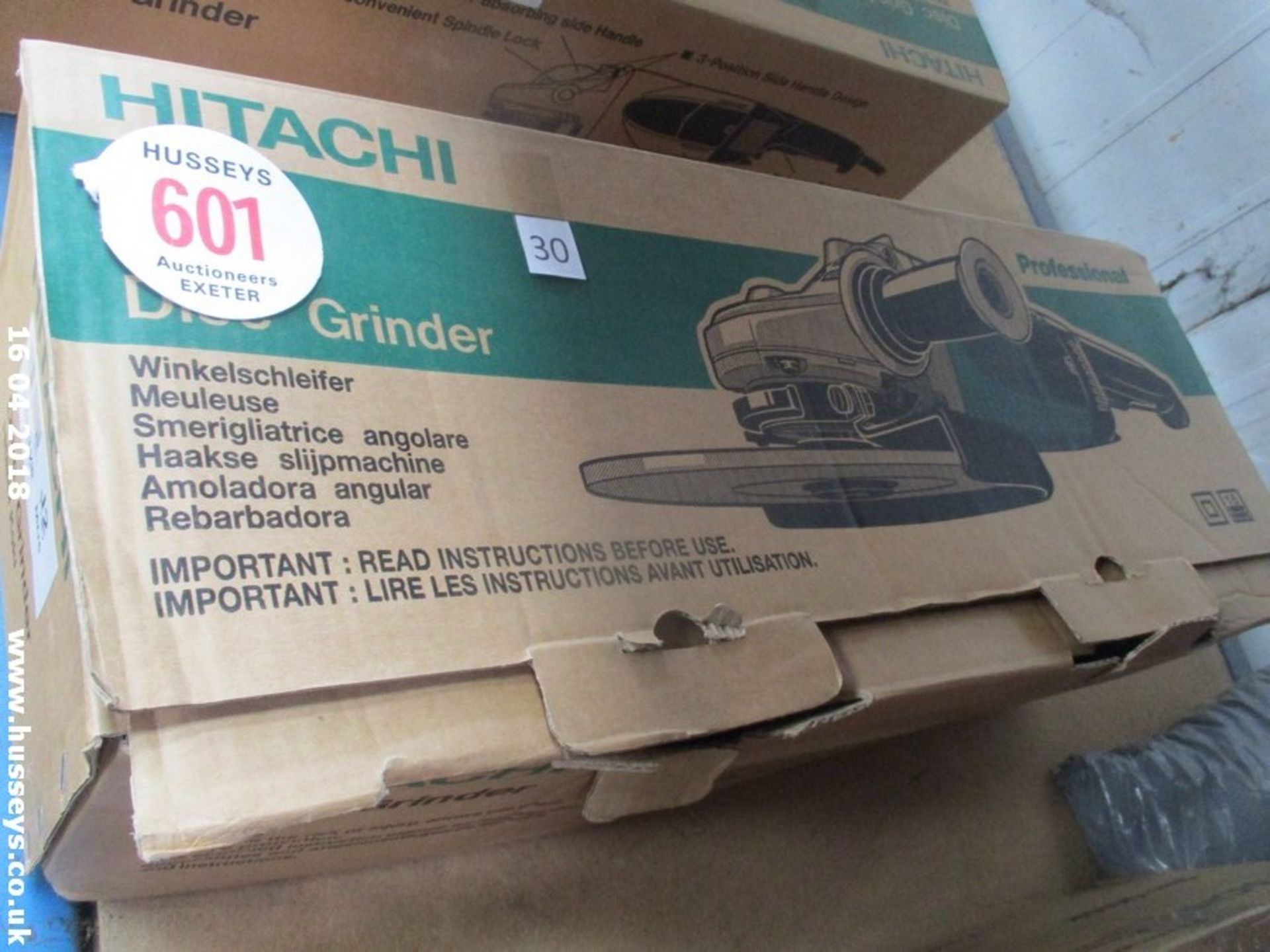 HITACHI 9" GRINDER 110V NEW