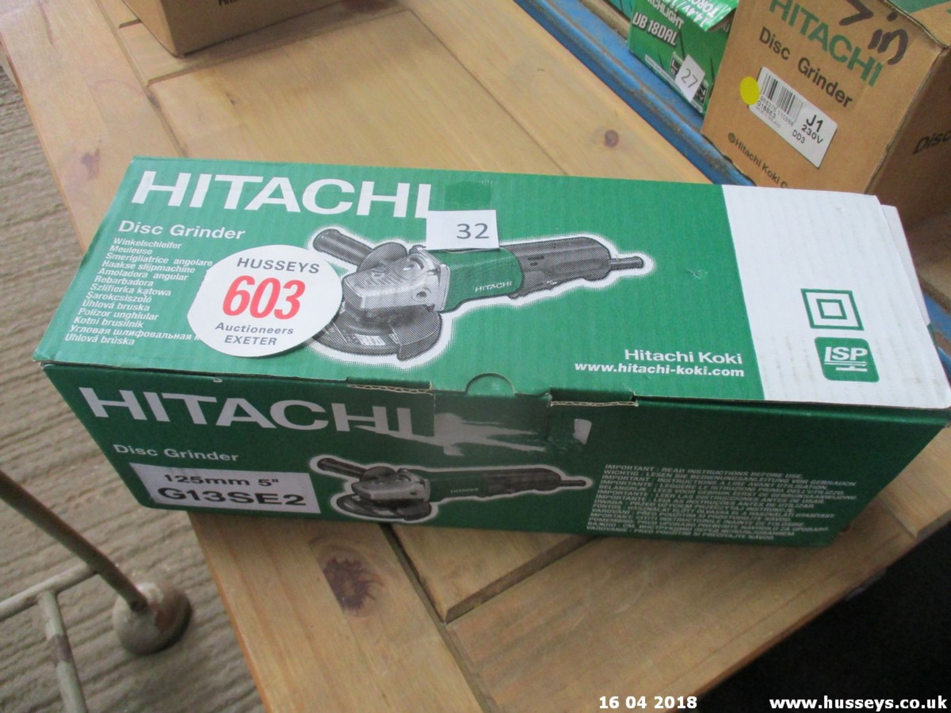 HITACHI 5" GRINDER 240V NEW