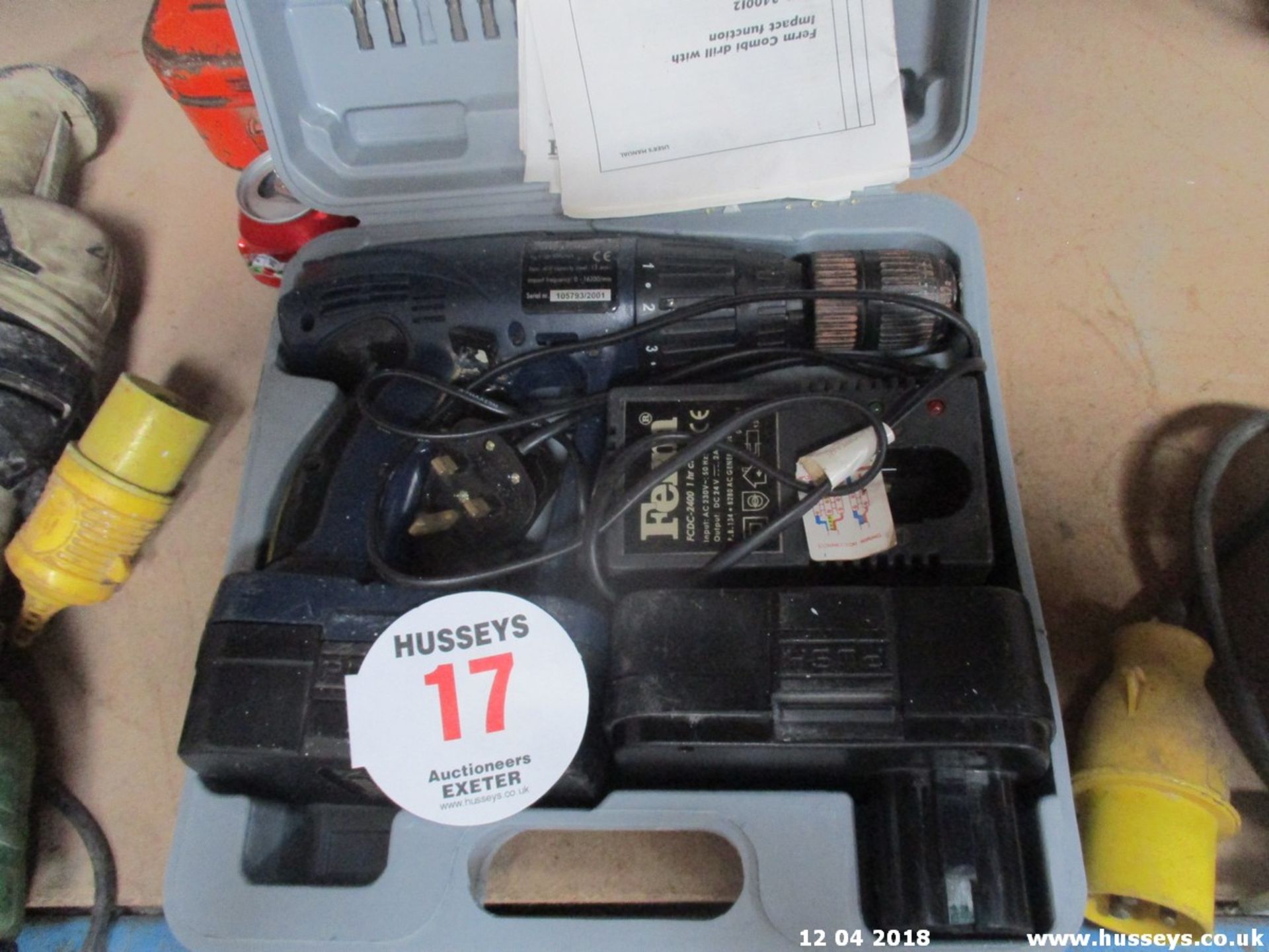 CORDLESS DRILL C/W 2 BATTERIES & CHARGER