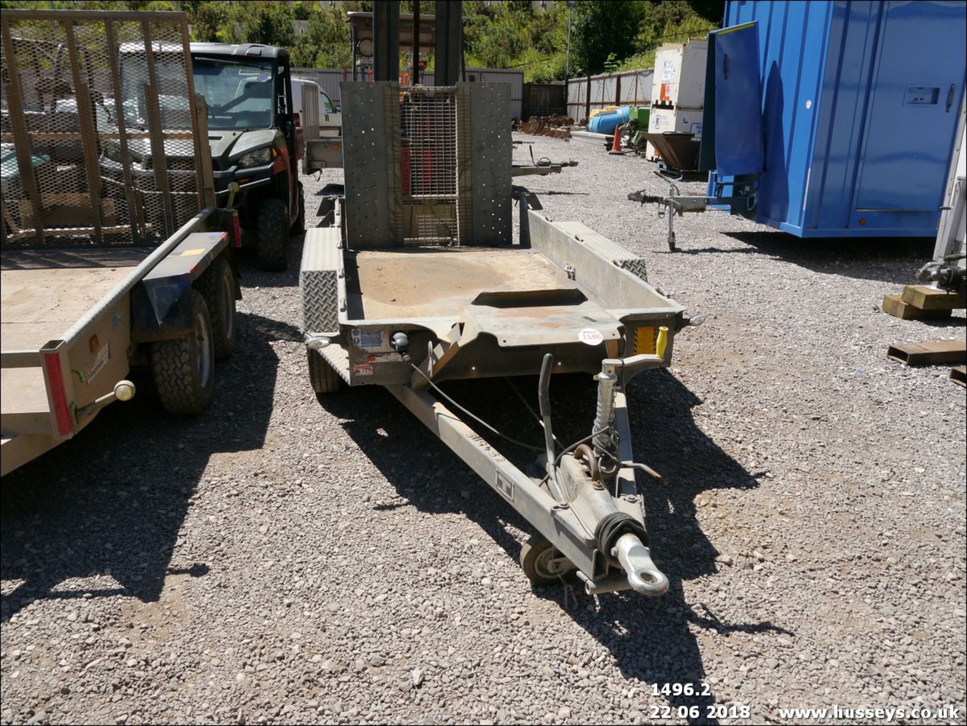 IFOR WILLIAMS 4' X 9' TWIN AXLE PLANT TRAILER 3119432 - Image 3 of 4