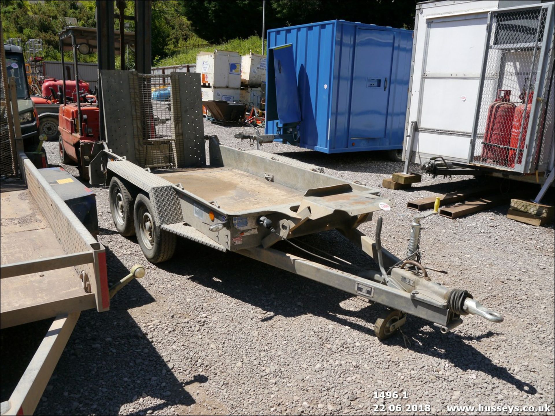 IFOR WILLIAMS 4' X 9' TWIN AXLE PLANT TRAILER 3119432 - Image 2 of 4