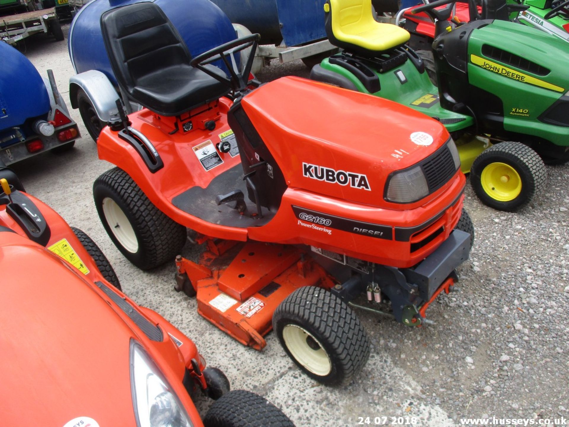 KUBOTA G2160 DSL RIDE ON MOWER EU08MZV RUNS DRIVES CUTS - Image 3 of 5